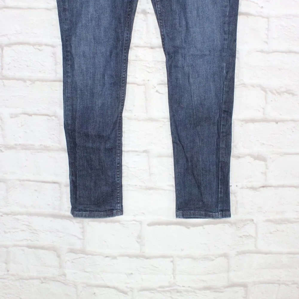 Michael Kors Blue Denim Slim Fit Medium Wash Parker Jeans Size 33 - Picture 3 of 10